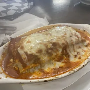 Lasagna is huge!