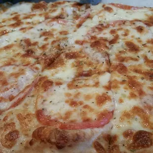 White Pizza w Tomatoes