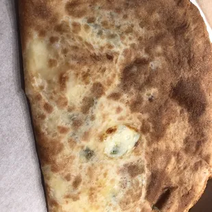 Spinach calzone