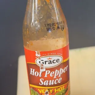 Grace&apos;s hot sauce available