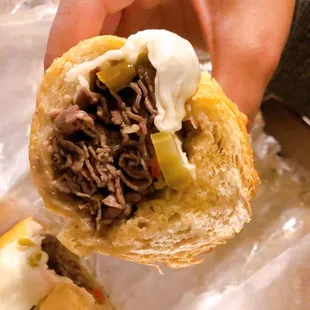 Hot Italian Beef Sandwich