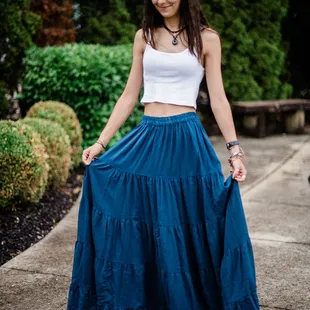 Full Length Peasant Skirt