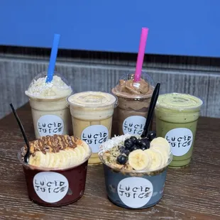 Lattes, smoothie bowls, and smoothies