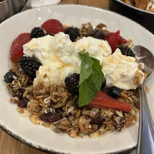 Yogurt and Granola Breakfast
