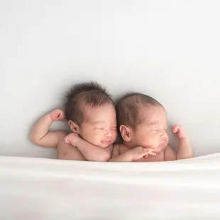 Newborn twins photography