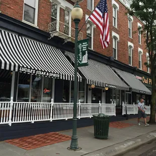 The restaurant is located in The Continental Hotel on the east side of the Historic Downtown Square.