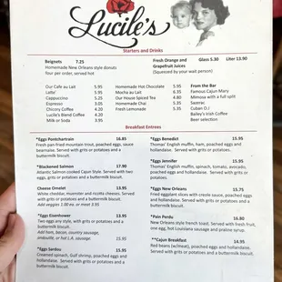 Menu, September 2024 (1/2)