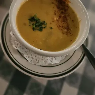 Cup of lobster bisque