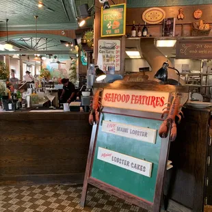 the interior of a restaurant