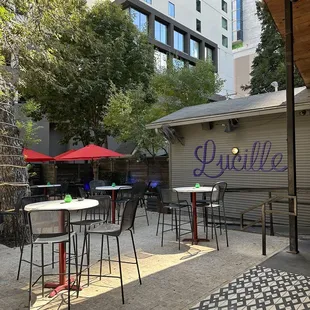 Outdoor seating area