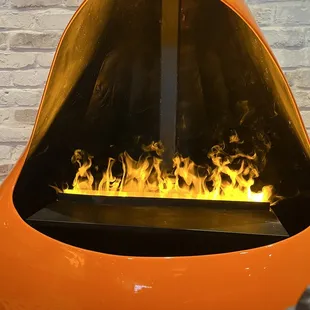 Accent fireplace