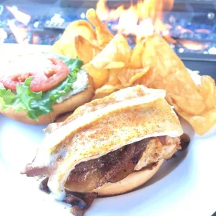 Blackened Chicken and Brie Sandwich
