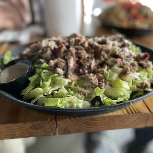 Brisket Caesar salad