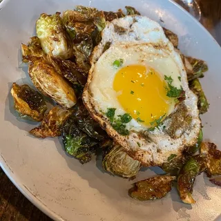 Truffled Brussels Sprouts with Sunny Egg Dinner