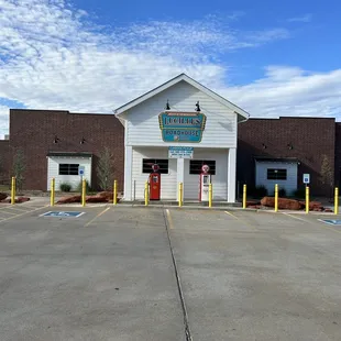 the outside of the building