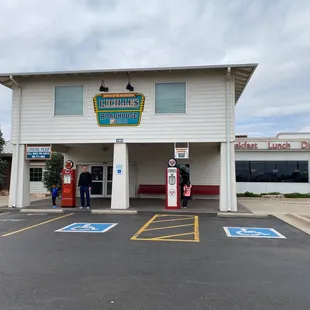 the front of the store