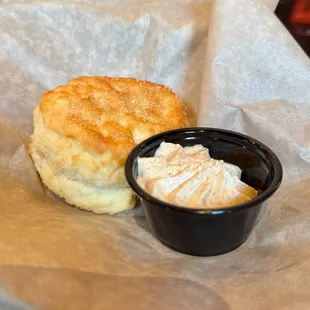 Homemade Biscuit with Apple Butter. Dinner 12/2/2024