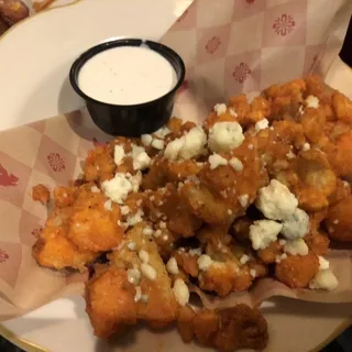 Hot-Honey Cauliflower Bites