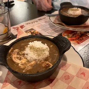 Happy hour gumbo