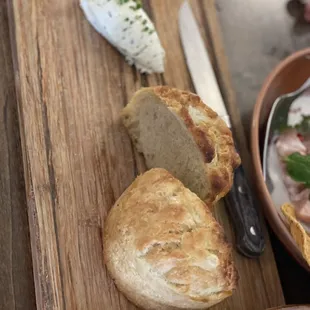 Pan with Chimichurri Butter