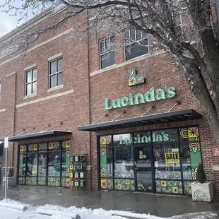 A snowy day at the shop