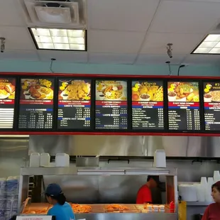 Menu/ counter to order