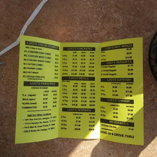 Inside menu. Pretty affordable!