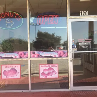 the front of the store