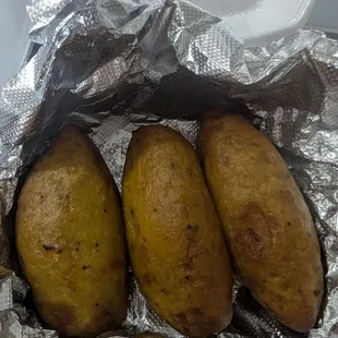 Empanadas de plantos...they were soooo yummy! Not overly sweet but not bland either!