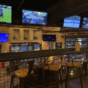 Upstairs dining area