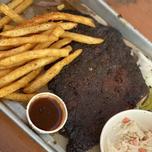 Ribs and fries