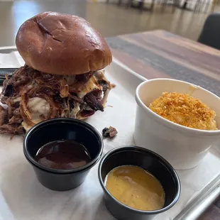 Fuego sandwich and a ($5) side of Mac n cheese