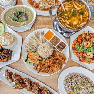 Smorgasbord of Luck Gai Food