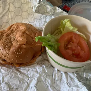 Flat burger and wrong side