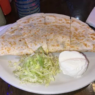 Chicken fajita quesadilla