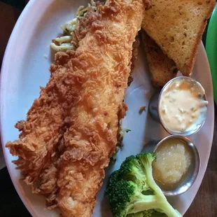 Fish fry! Walleye was terrific and loved the homemade potato pancakes. Way more food than I could eat!