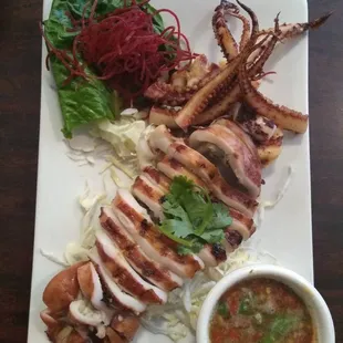 Grilled Whole Squid