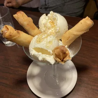 Fried Banana with Ice Cream