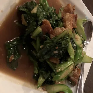 Chinese Broccoli with Crispy Pork Special