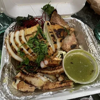 Grilled Jumbo Squid Special