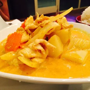 Yellow chicken curry!! Awesome!!!
