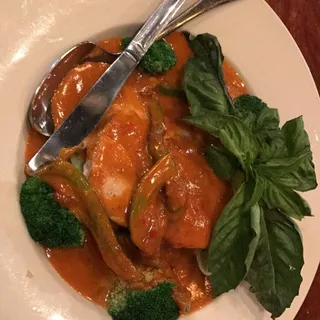 Panang Curry with Salmon Special