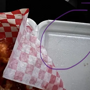 Hair in freakin chicken wings