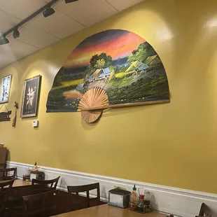 a fan on the wall