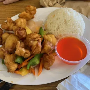 Sweet-and-sour chicken