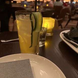 Cucumber drink refreshing