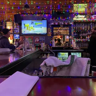 a view of the bar from the bar
