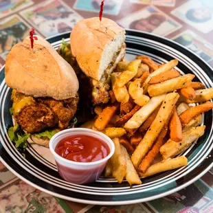 chicken wings and fried chicken, food