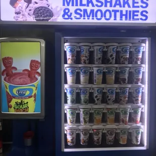 NEW! Milkshake &amp; Smoothie machine. Choose from over 10 different flavors, and 3 different blend types!