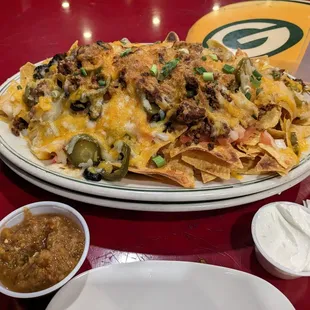 Nachos with beef. Huge!